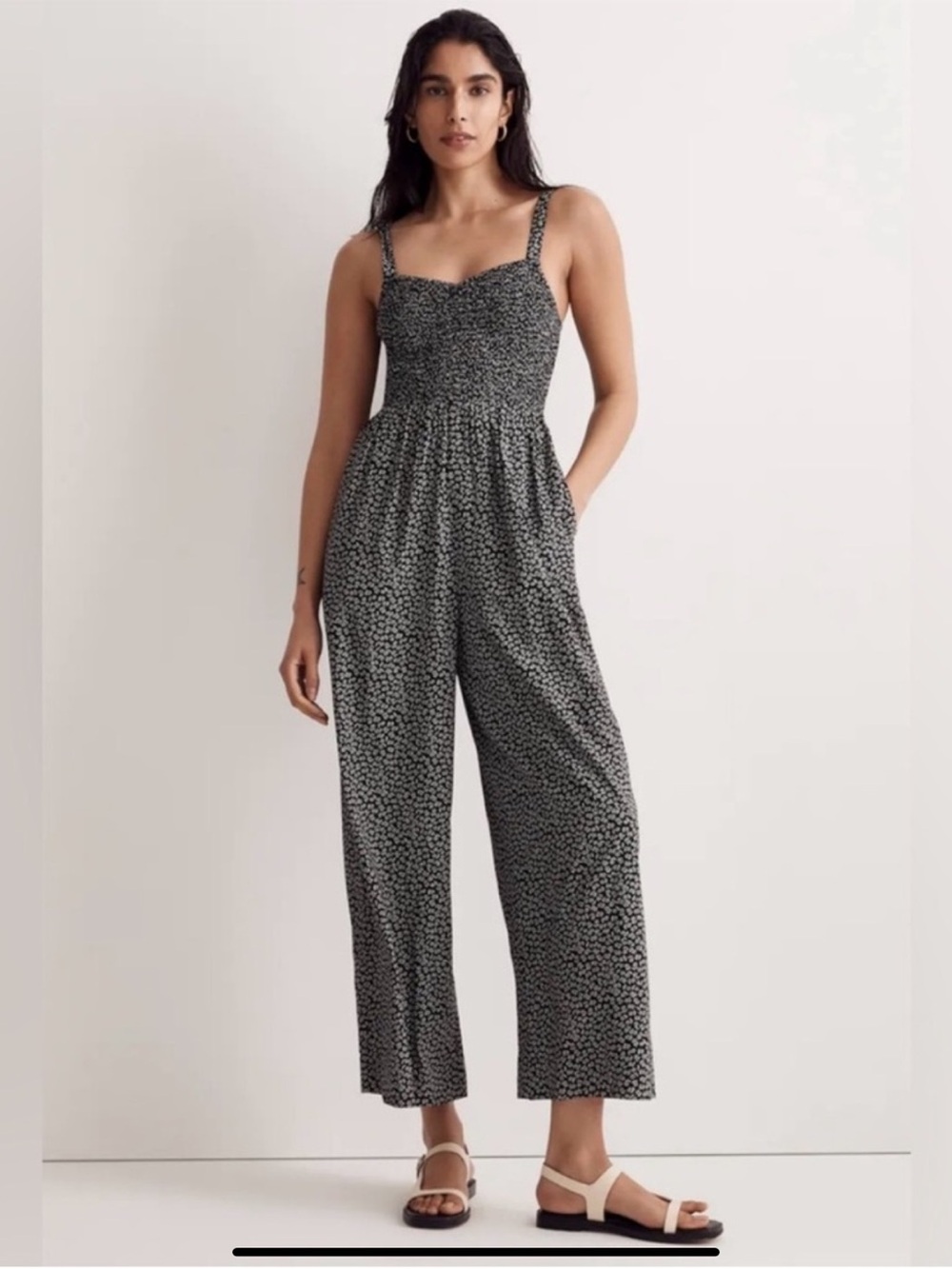 Madewell Women's printed wide-leg jumpsuit (missing madewell tag and size tag)